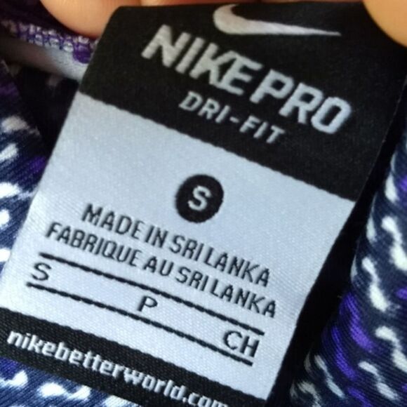 Nike Pro Nordic Infinity Hyper-warm Top Purple Sz S - Picture 11 of 16